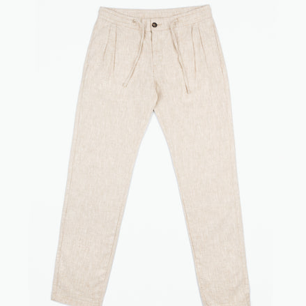 PANTALÓN DE LINO CON PINZAS