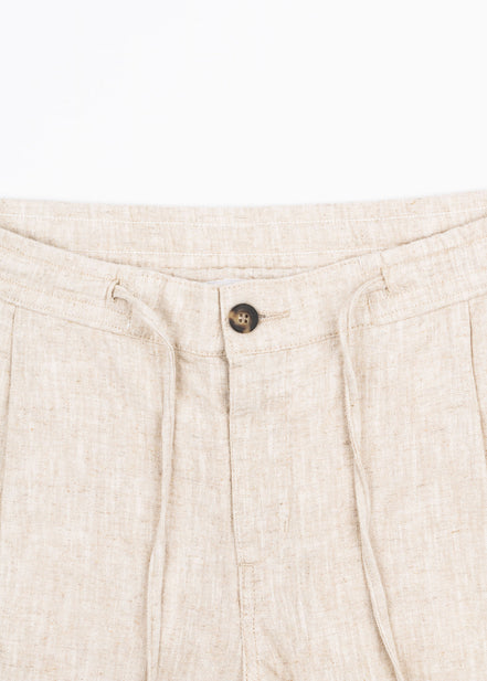 PANTALÓN DE LINO CON PINZAS