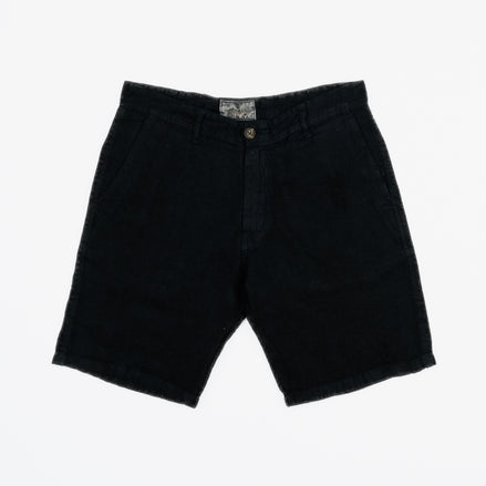 Bermuda de lino 100% con bolsillo parche para hombre
