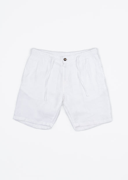 BERMUDA DE LINO CON PINZAS