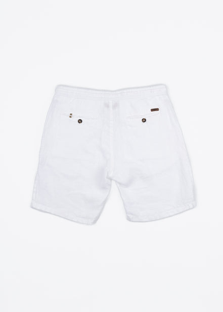BERMUDA DE LINO CON PINZAS