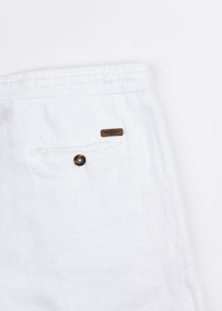 BERMUDA DE LINO CON PINZAS