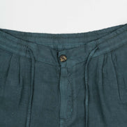 BERMUDA DE LINO CON PINZAS