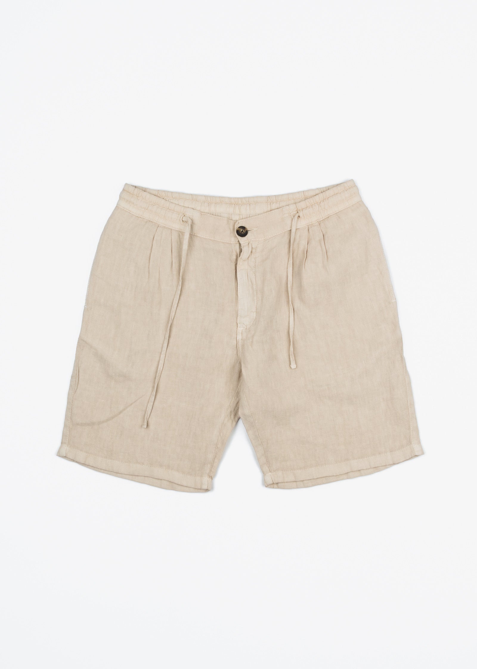 BERMUDA DE LINO CON PINZAS