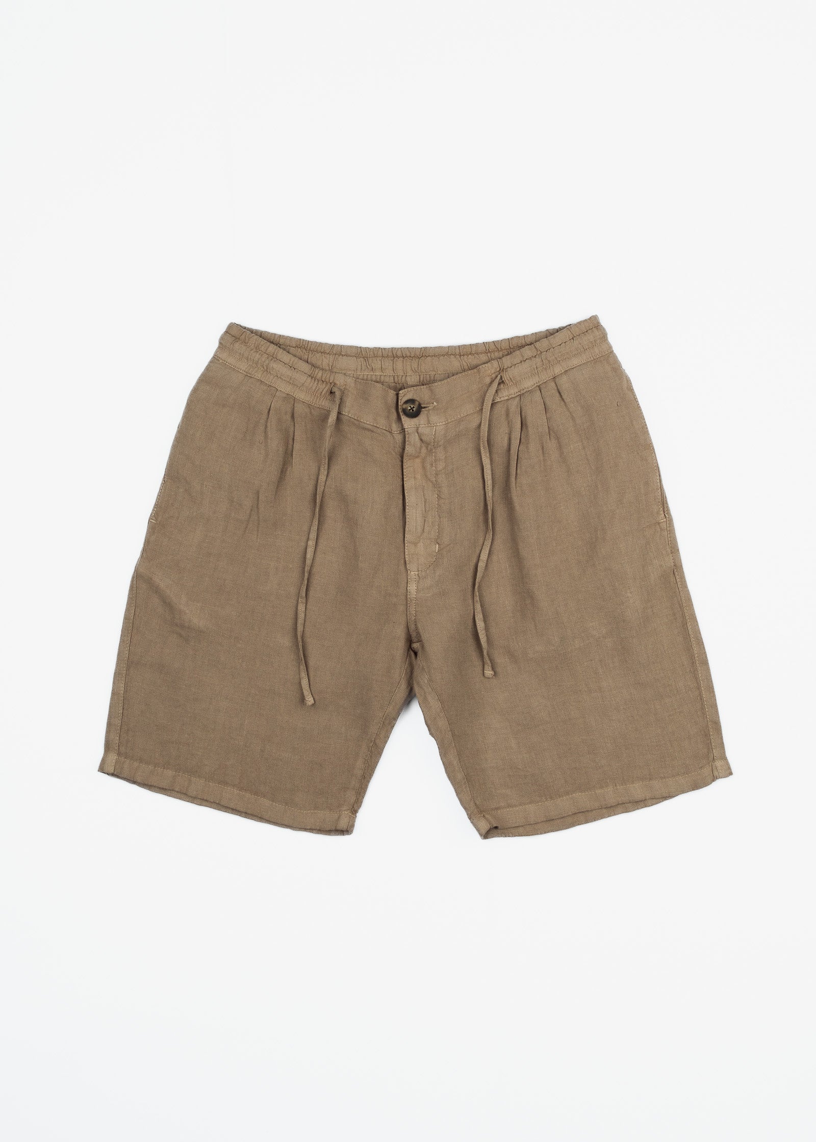 BERMUDA DE LINO CON PINZAS