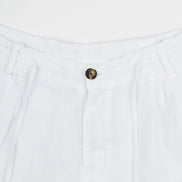 Pantalón de lino con cintura elástica para mujer