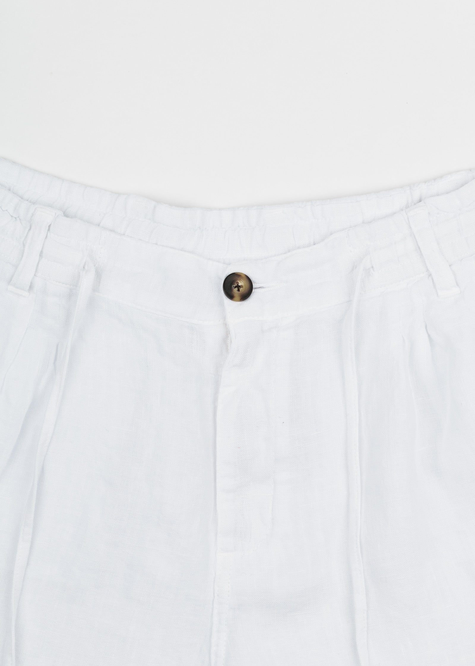 Pantalón de lino con cintura elástica para mujer