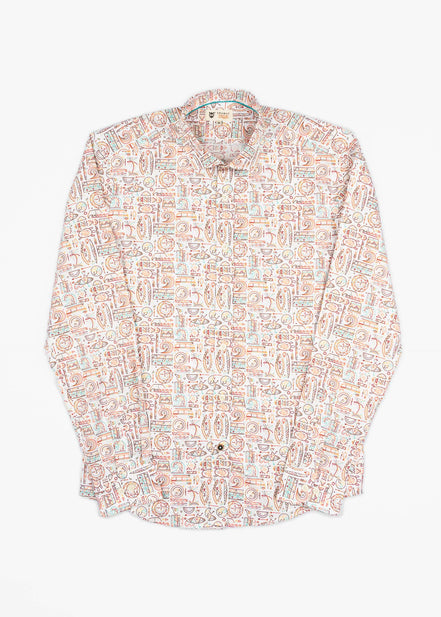CAMISA ESTAMPADA ELASTÁN PARADISE