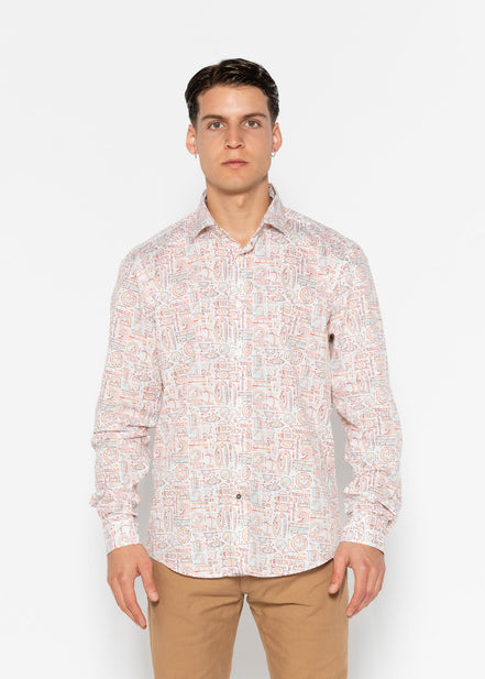 CAMISA ESTAMPADA ELASTÁN PARADISE