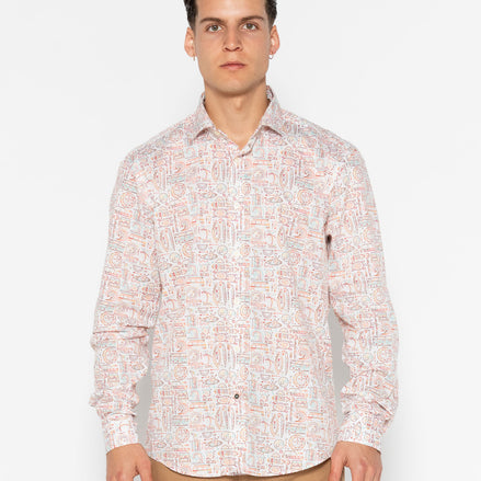 CAMISA ESTAMPADA ELASTÁN PARADISE