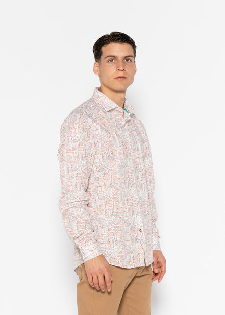 CAMISA ESTAMPADA ELASTÁN PARADISE