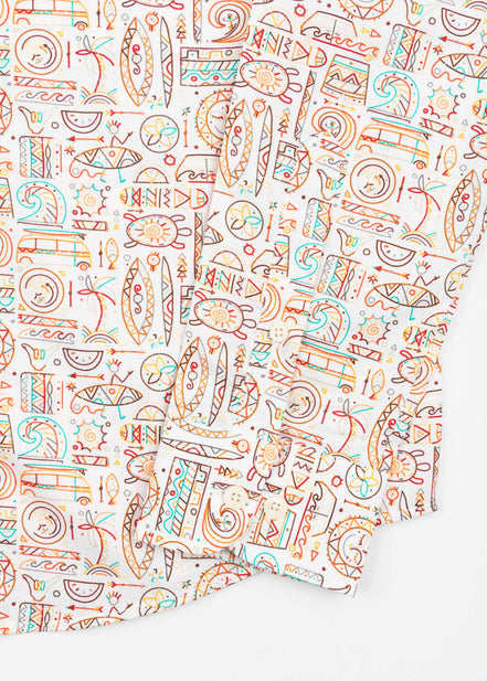 CAMISA ESTAMPADA ELASTÁN PARADISE
