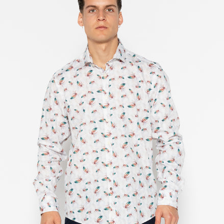 CAMISA ESTAMPADA ELASTÁN FEATHERS