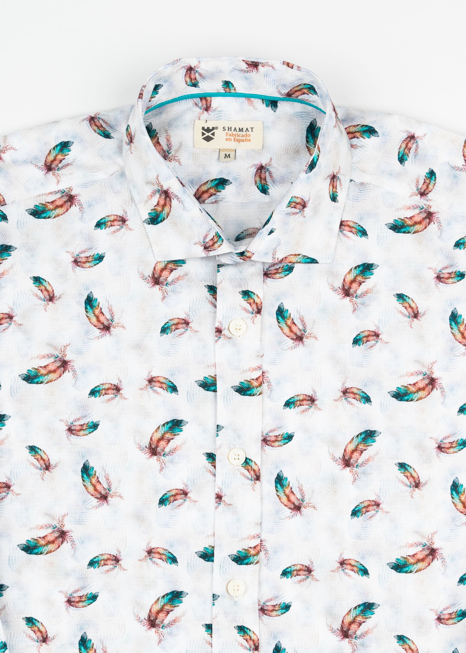 CAMISA ESTAMPADA ELASTÁN FEATHERS