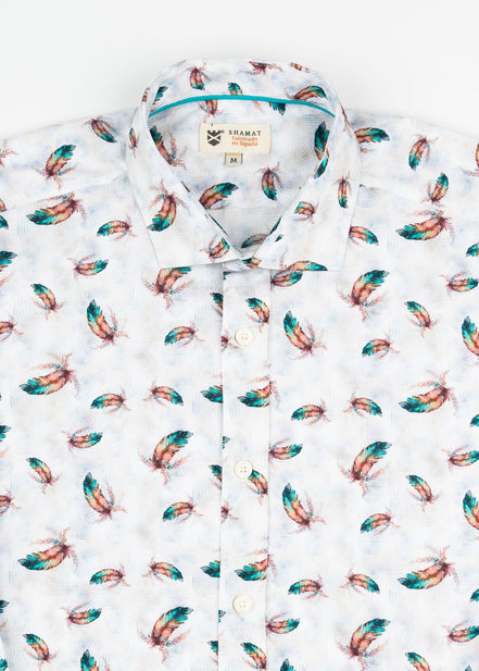CAMISA ESTAMPADA ELASTÁN FEATHERS