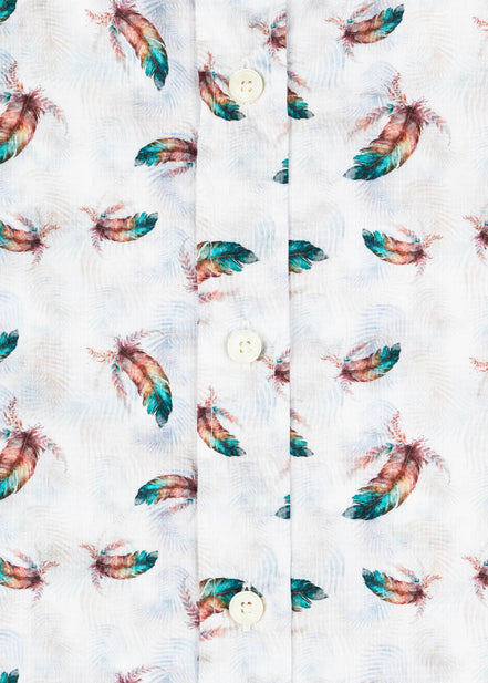 CAMISA ESTAMPADA ELASTÁN FEATHERS