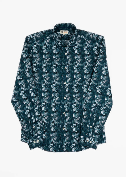 CAMISA ESTAMPADA ELASTÁN CIANOTIPO