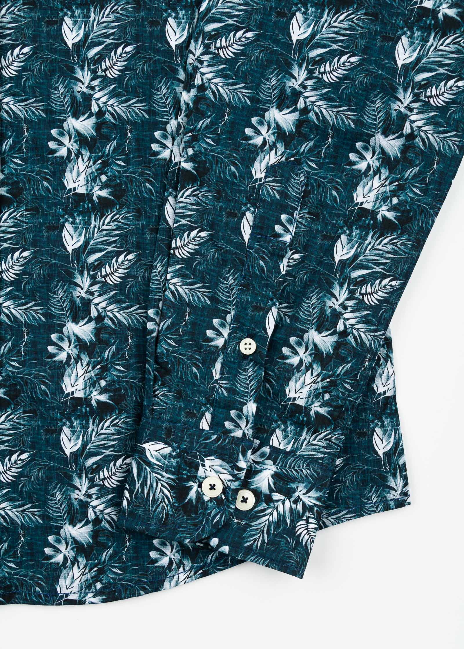 CAMISA ESTAMPADA ELASTÁN CIANOTIPO