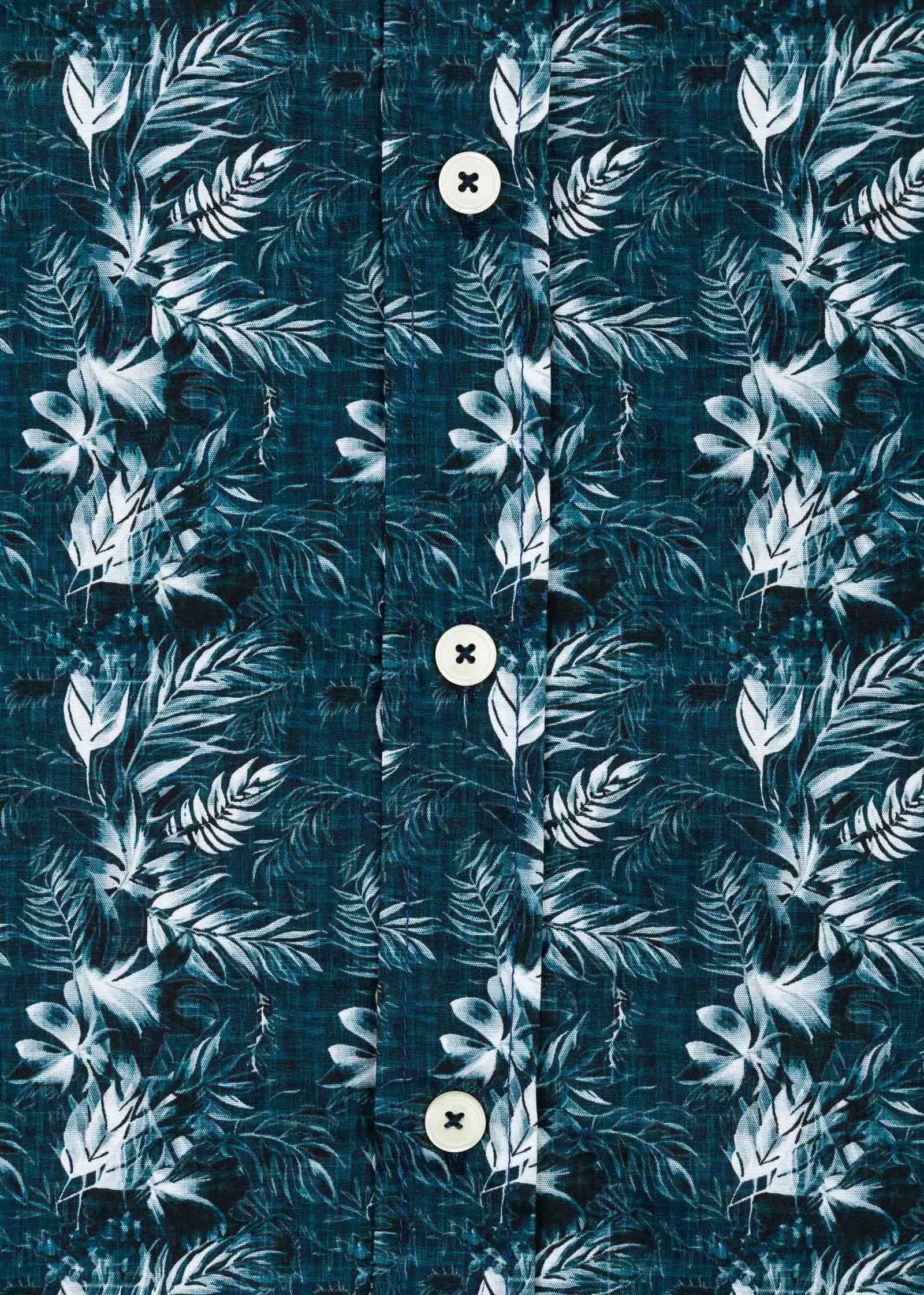 CAMISA ESTAMPADA ELASTÁN CIANOTIPO