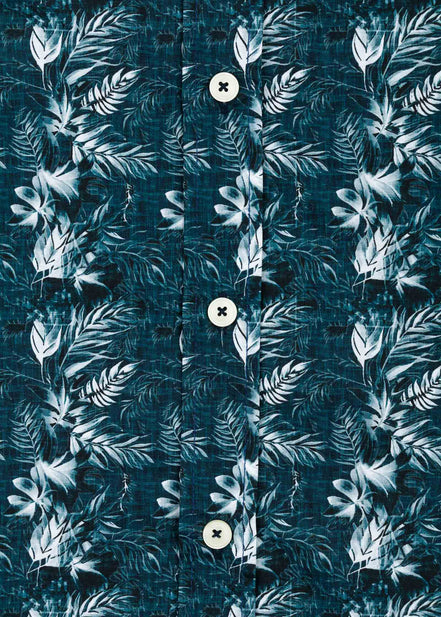 CAMISA ESTAMPADA ELASTÁN CIANOTIPO