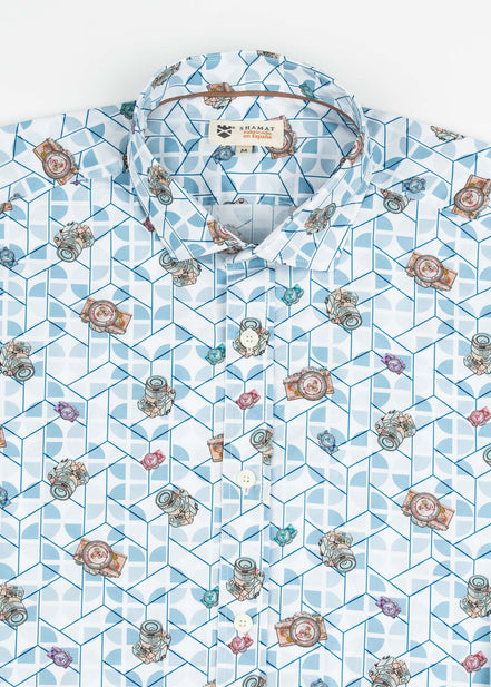 CAMISA ESTAMPADA ELASTÁN TRAVEL