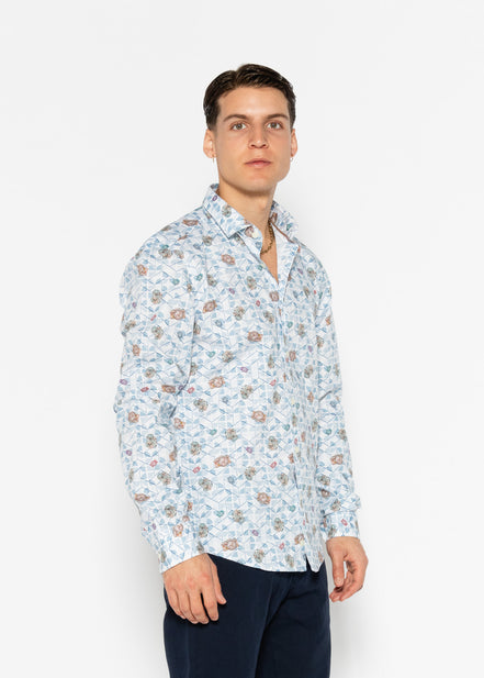 CAMISA ESTAMPADA ELASTÁN TRAVEL