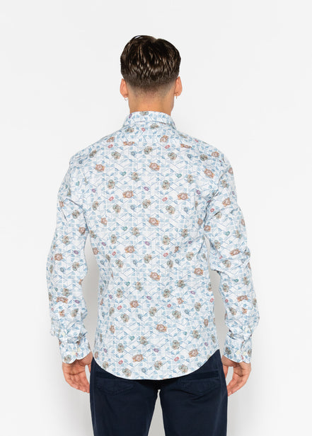 CAMISA ESTAMPADA ELASTÁN TRAVEL