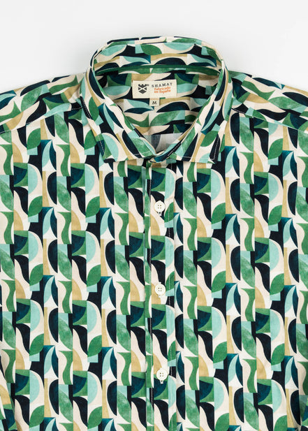 CAMISA ESTAMPADA ELASTÁN 70S