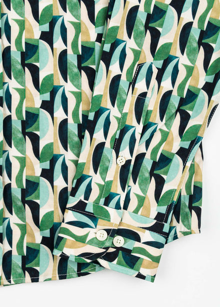 CAMISA ESTAMPADA ELASTÁN 70S