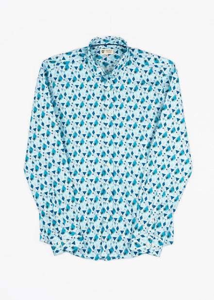 CAMISA ESTAMPADA ELASTÁN GEOMÉTRICA