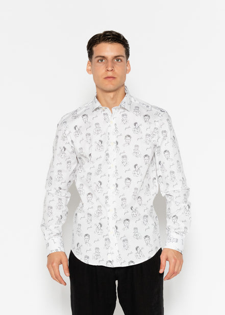 CAMISA ESTAMPADA ELASTÁN FRIDA