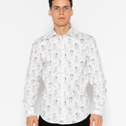 CAMISA ESTAMPADA ELASTÁN FRIDA