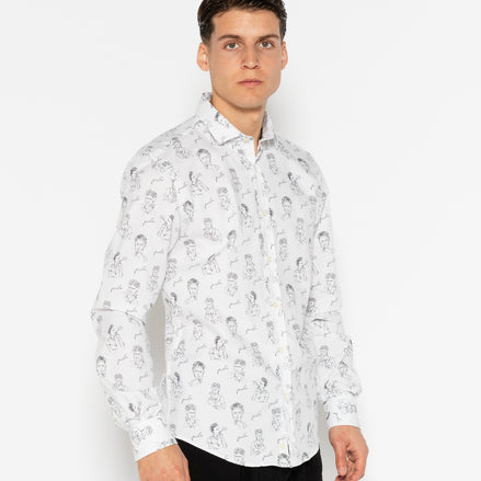 CAMISA ESTAMPADA ELASTÁN FRIDA