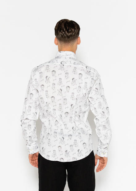CAMISA ESTAMPADA ELASTÁN FRIDA