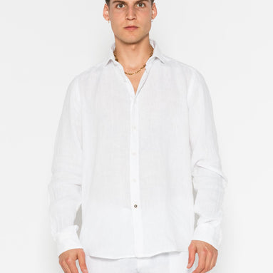 CAMISA DE LINO CUELLO ITALIANO