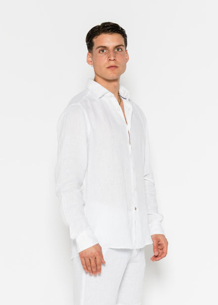 CAMISA DE LINO CUELLO ITALIANO