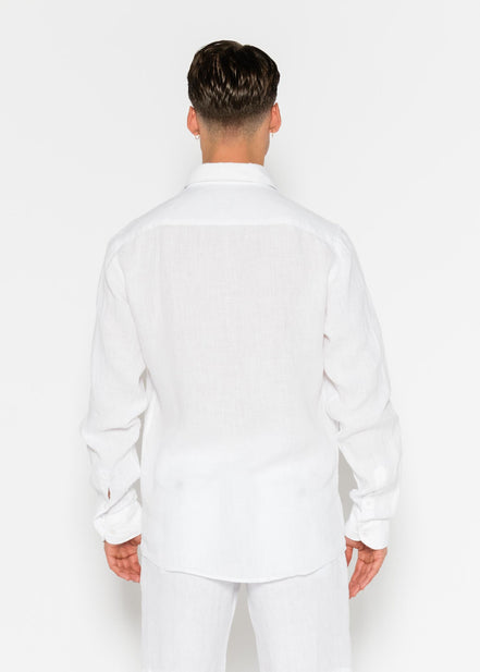 CAMISA DE LINO CUELLO ITALIANO