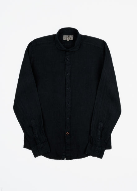 CAMISA DE LINO CUELLO ITALIANO