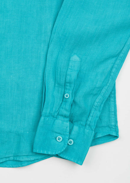 CAMISA DE LINO CUELLO ITALIANO