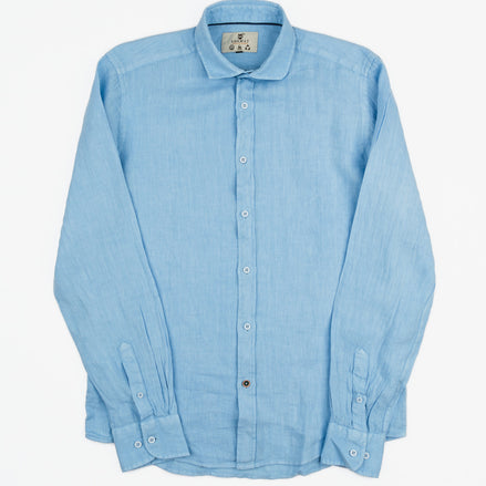 CAMISA DE LINO CUELLO ITALIANO