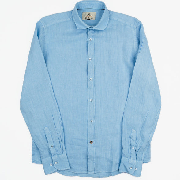 CAMISA DE LINO CUELLO ITALIANO