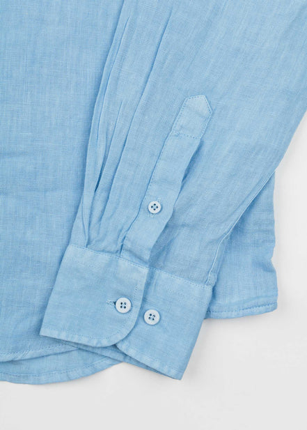 CAMISA DE LINO CUELLO ITALIANO