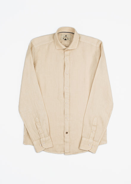 CAMISA DE LINO CUELLO ITALIANO