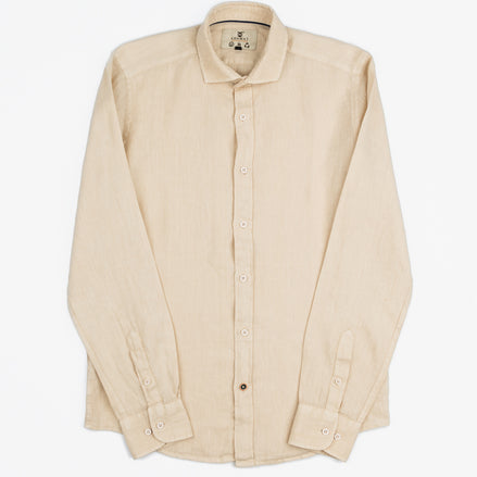 CAMISA DE LINO CUELLO ITALIANO