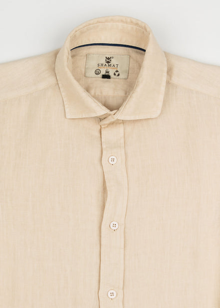 CAMISA DE LINO CUELLO ITALIANO