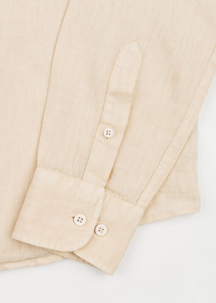 CAMISA DE LINO CUELLO ITALIANO