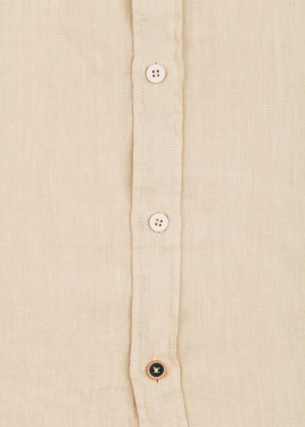 CAMISA DE LINO CUELLO ITALIANO
