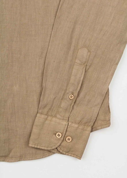 CAMISA DE LINO CUELLO ITALIANO