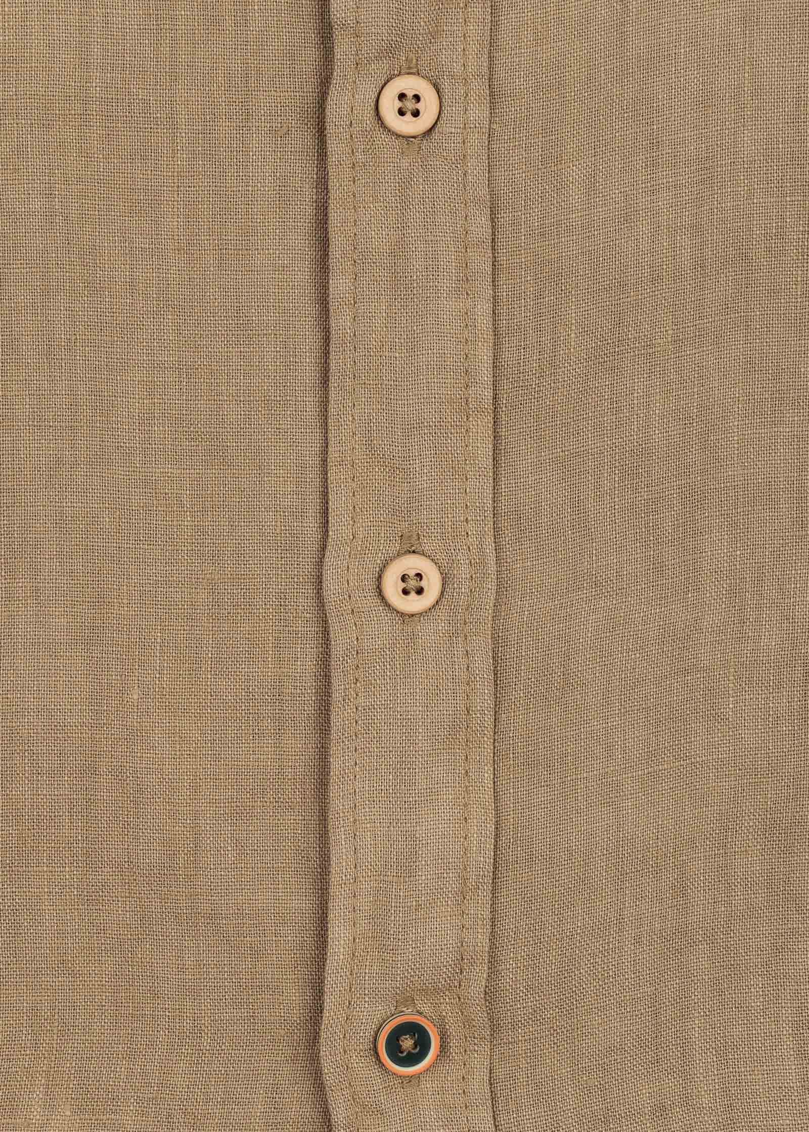 CAMISA DE LINO CUELLO ITALIANO