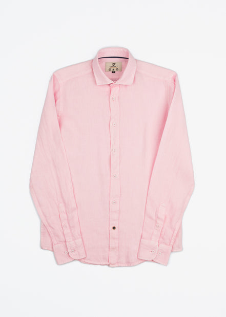CAMISA DE LINO CUELLO ITALIANO